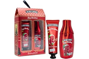 MS MÓVIL SHOP The Fruit Company Pack Duo CEREZA Y JAZMÍN Colonia Eau de Toilette 40ml + Crema de Manos 30ml | Formula Vegana Edición Christmas con Dedicatoria Personalizada