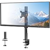 BONTEC Monitor Arm voor 1 Scherm – Verstelbare Scherm Arm voor 13-34 Inch Monitoren, Ondersteunt tot 8kg, Met Kantel-, Zwenk-