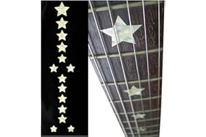 Inlaystickers F-093EB-WT - Marcadores de trastes para guitarras y bajos, diseño de Everly Brothers Stars