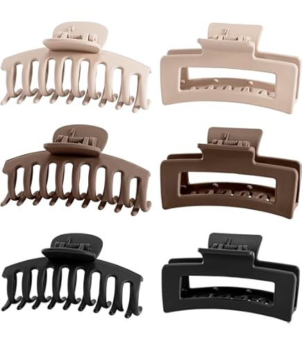 Lot De 3 Pinces à Cheveux En Acrylique, 7 Cm X 4 Cm, Pour Filles Et Femmes