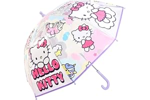 CERDÁ LIFE'S LITTLE MOMENTS Cerdá Hello Kitty Dome Umbrella for Kids Childrens Boys Girls Brolly with Safety Opening