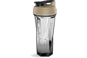 Helimix 2.0 Shaker de Proteínas, 800 ml (28 oz) - Batidora Portátil para Batidos y Smoothies - Sin Varillas, Grumos ni Baterías - Apta para Lavavajillas y Libre de BPA