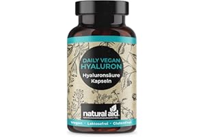 ‎NATURAL AID Daily Vegan Hyaluron - Hyaluronsäure, 90 Kapseln (3 Monats-Vorrat)
