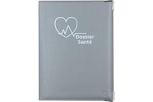 DDIS Porte Ordonnance Gris étui Carte Vitale mutuelle examens médicaux Dossier santé