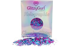20g Holographic Chunky Glitter GlitzyGurl Festival Glitter Cosmetic Face Body Hair Nails