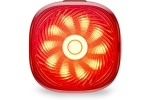 iGPSPORT TL50 Luz Trasera Bicicleta, Recargable por USB-C, con Sensor de Freno, 1.2 km Luz Bicicleta Trasera, 6 Modos de Luz, IPX7