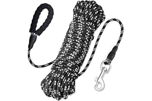 EYELEAF Dog Training Leads,Reflective Long Line Dog Lead forTraining Recall,Training Lead for Dogs with Comfortable Handle for Hiking,Camping,Walking