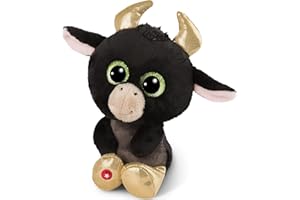 NICI Glubschis: L'Originale – Toro Glubschis Bubalu 15cm – Pupazzo imbottito con grandi occhi luccicanti – Soffici animali di pezza per gli amanti dei peluche