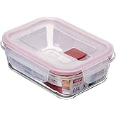TATAY Cook &amp; Eat Glass Tupper, 0.64 L, 13.7 x 7 x 6.4 cm, BPA Free | Glass Tupper | Microwave, Oven, Fridge and Freezer | Air