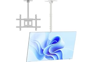 ‎ONKRON ONKRON Uchwyt ścienny do telewizorów płaskich i zakrzywionych i ekranów 32-80 cali, regulacja wysokości, wysuwany, odchylany VESA 100 x 100-600 x 400 mm N1L biały