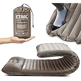ETROL Camping Isomatte - 2 in 1 Aufblasenden Camping Pads mit Kissen (75 "x 26"), leichte, Dicke 4 "Kompaktmatte für das Reis