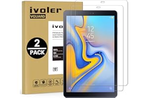 ivoler [2 Piezas] Protector de Pantalla para Samsung Galaxy Tab A 10.5 Pulgadas 2018 (T590 / T595), Cristal Vidrio Templado Premium [Dureza 9H] [Anti-Arañazos] [Sin Burbujas]