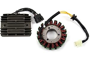 Arashi Bobinas del estator de Encendido del Motor + Rectificador regulador de Voltaje para Suzuki GSXR 600 750 2001-2005 Accesorios para Motocicletas GSX R650 R750 GSXR600 GSXR750 2002 2003 2004