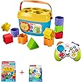 Fisher-Price Baby's First Blocks & FWG12 Game and Learn Controller, Teaching First Words, Letters, Numbers, Colours and Shapes with Songs and Sounds, 6 Months