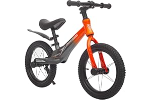 ‎GASLIKE GASLIKE 14 Zoll Laufrad für Kinder 3–7 Jahre, mit blinkenden Radnaben, Magnesium Rahmen, Höhenverstellbarer Sitz, Robustes Kinderfahrrad ohne Pedale für Jungen und Mädchen