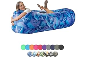 WEKAPO Inflatable Couch Air Lounger Chair - Camping & Beach Accessories, Portable Blow up Sofa for Hiking, Lawn, Indoor/Outdoor Movies & Music Festivals. Lightweight and Easy to Set Up Air Hammock