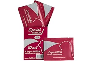 T.DRYER FRESH Dryer FRESH - Toallitas secadora perfumadas - Suavizante antitabaco perfumador de ropa duradero - Desodorizante profesional de ropa limpia - Perfume quita olores tejidos - Olor Floral (100 lavados)