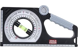 FTVOGUE Winkelmesser, Magnetischer Neigungsmesser Universal-Winkelmesser Professionelles Neigungsmessgerät Winkel-Niveau-Multifunktions-Deklinometer Winkelmesser Neigungsmesser