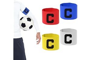 JJUNW 4 st fotboll kapten armband vuxen, elastiska skyddande armband fotbollsutrustning, armband för vuxen lagträning