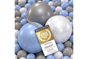Bollbad, 100 bollar – Färgglada poolbollar för barn – Ø6 cm, tåliga plastbollar för plaskdammar, hoppborgar och lektält