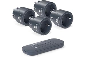 sonero, zestaw z bezprzewodowymi gniazdami 2300 W | 4 x gniazdo do pilota | 1 x pilot zdalnego sterowania, antracyt
