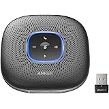 Anker PowerConf+ Bluetooth Lautsprecher mit Bluetooth Dongle, 6 Mikrofone, Fortschrittliche Stimmaufnahme, 24 Std Akku, Bluet