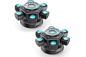 OSUSUENT 2PCS 180W Moving Head Stage lights with Remote Control DJ Lights 6 Arms with Gobos Mixed Lighting Effects Disco Lighting for Party Club Wedding Bar