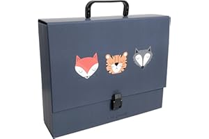 Interdruk - Children's File Box - Case with Handle - Rigid Folder - Fits A4 Size - Bebe Friends B