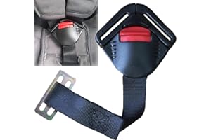 PCTC Child Car Seat Crotch Buckle Toddler Harness Clip Fixed Lock Buckle 5PT 5 Point Adjustable Strap Safety Harness Locking Buckle Clip for Pram Buggy Electric Cars Kid Pushchair(Black)