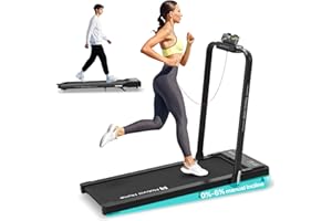 Mobvoi Home Smart AI Treadmill Ultra 6% Incline 3 in 1 Walking Pad Treadmills for Home Office TicSports APP 2.5HP Running Treadmill Handrail Holder for Cup Phone Laptop Speaker 12KMH 120KG