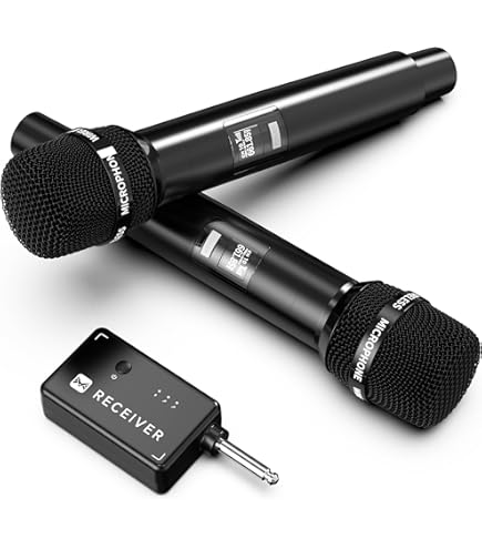 Microphone Ibiza Sound Sono micro main sans fil avec écran digital uhf