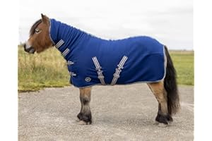 QHP Couverture polaire séchante Shetty (90 cm, bleu)