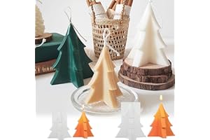 ‎FZQBEY Silikonformen Gießformen Weihnachten Kerzenformen zum Gießen, 3D Weihnachtsbaum Silikonform Weihnachten Gips Zum Gießen Gießformen Silikon Gießform Weihnachten Baum Giessformen Silikon Kerzenform