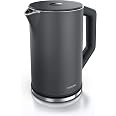 Arendo Wasserkocher Mit Temperaturwahl – 1,7 Liter, 2200 W, Edelstahl | Teekocher Mit LED-Display & Warmhaltefunktion