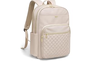 VNINE Rucksack Damen，16 Zoll Laptop Schulrucksack Mädchen, Wasserdicht Tagesrucksäcke Reiserucksack Arbeitstasche, Mode Elegant Rücksack Lehrertasche für Uni Büro Freizeit