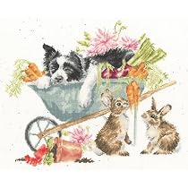 Bothy Threads Kreuzstich-Set 'Der Blumentopf', 26x26 Cm – Inkl. Stoff, Garn, Nadel & Anleitung