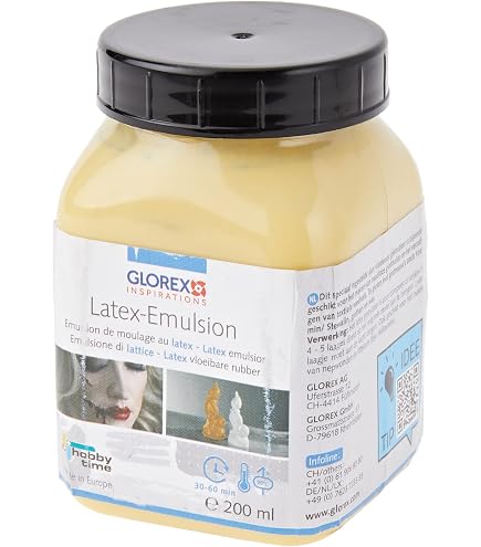 Glorex 6 2305 40 - Lattice - Gel, Pasta di Lattice, 750 ml, Composto Naturale per stampaggio a Base acquosa monocomponente, indurente all'Aria, proveniente dall'albero della Gomma