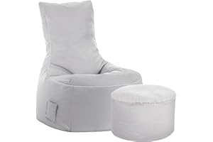 ‎SITTING POINT ONLY BY MAGMA Sitting Point Sitzsack-Set Scuba Swing + Hocker grau