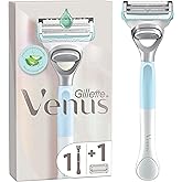 Gillette Venus Maquinilla De Depilación Para Mujer Para Ingles Y Zona Íntima, 1 Mango + 1 Recambio, Ayuda A Proteger La Piel