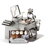 Omino Di Viti Steelman24 Con Calamita – Portapenne O Soprammobile Originale In Metallo, Regalo Simpatico - 5