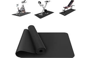 VANEXISS Treadmill Mat, Exercise Equipment Mat Heavy-Duty Protective Floor Mat for Under Stationary Bike, Spin Bike, Fitness Equipment