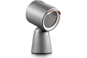 SNDOAS Portable Extractor Fan, 180m³/h Desktop Extractor Fan Kitchen with 3 Speed Touch Control, A+ Energy Class, Mini Cooker Hood for Apartment Campervan, Gray