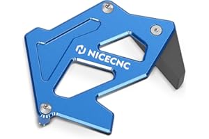 NICECNC Blue Case Saver Zahnkranzschutz Kurbelgehäuseabdeckung Compatible with Yamaha Raptor 700 Special Edition 2007, Raptor 700 Special Edition II 2007, Raptor 700 Gytr Edition 2007, Siehe Passform