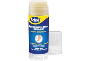 DR. SCHOLL'S Scholl Balsamo Stick Riparatore per Talloni Screpolati, Ammorbidisce, Idrata e Ripara i Piedi Secchi e Screpolati con il 25% di Urea, Sali di Epsom e Oli Essenziali, Senza Bisogno di Usare le Mani