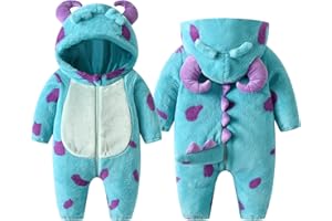 Xeadoffubio Toddler Baby Unisex Animal Costume Infant Baby Unisex Halloween Costume Jumpsuit Cartoon Animal Jumpsuit Warm Winter Rompers Snowsuit for Girls and Boys