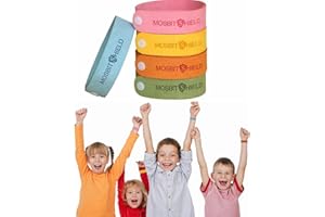 TUKNN Braccialetto Antizanzare,Braccialetti Repellenti per Zanzare per Adulti e Bambini,Bracciale Repellente per Zanzare,Adatto per Il Campeggio Interno e Esterno,5 Colori,5 Pezzi