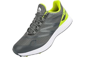 PENXZT Waterproof Golf Shoes Mens Wide Fitting Golf Sneakers Spikeless Big Size Lightweight for Four Seasons