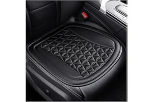 YAKISA Copri Sedili Auto Coprisedile Auto Traspirante 3D Cuscino Estivo Anti-sudore Design Convesso Per La Dissipazione Del Calore Universale Per Auto Coprisedili Auto(Black Seat Pad)