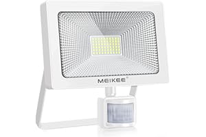 ‎MEIKEE MEIKEE 60W LED Strahler mit Bewegungsmelder Fernbedienung 5200LM 6500K Superhell LED Fluter IP66 Wasserdicht Scheinwerfer Licht, ideale Wandleuchte für Garten, Garage, Sportplatz