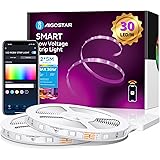 Aigostar Striscia LED Smart 10 Metri, Luci Led RGB con Telecomando, Strisce Led WiFi Compatibile con Alexa e Google Assistant